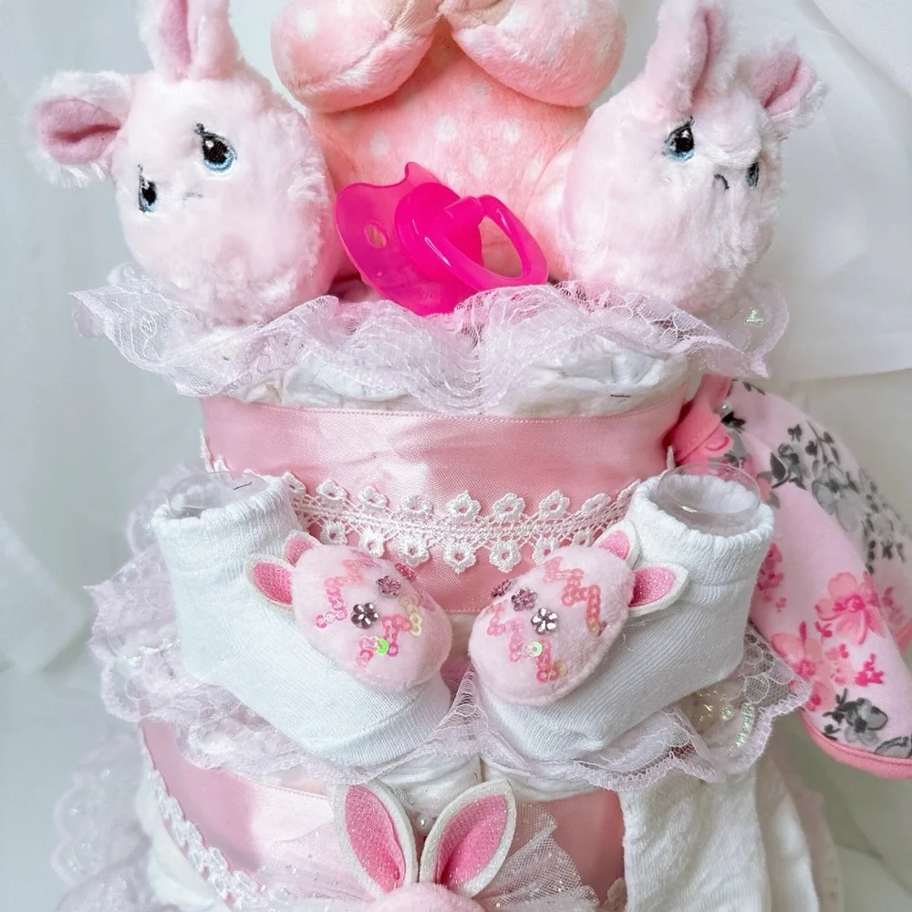 Easter Diaper Cake, Easter Baby Shower
